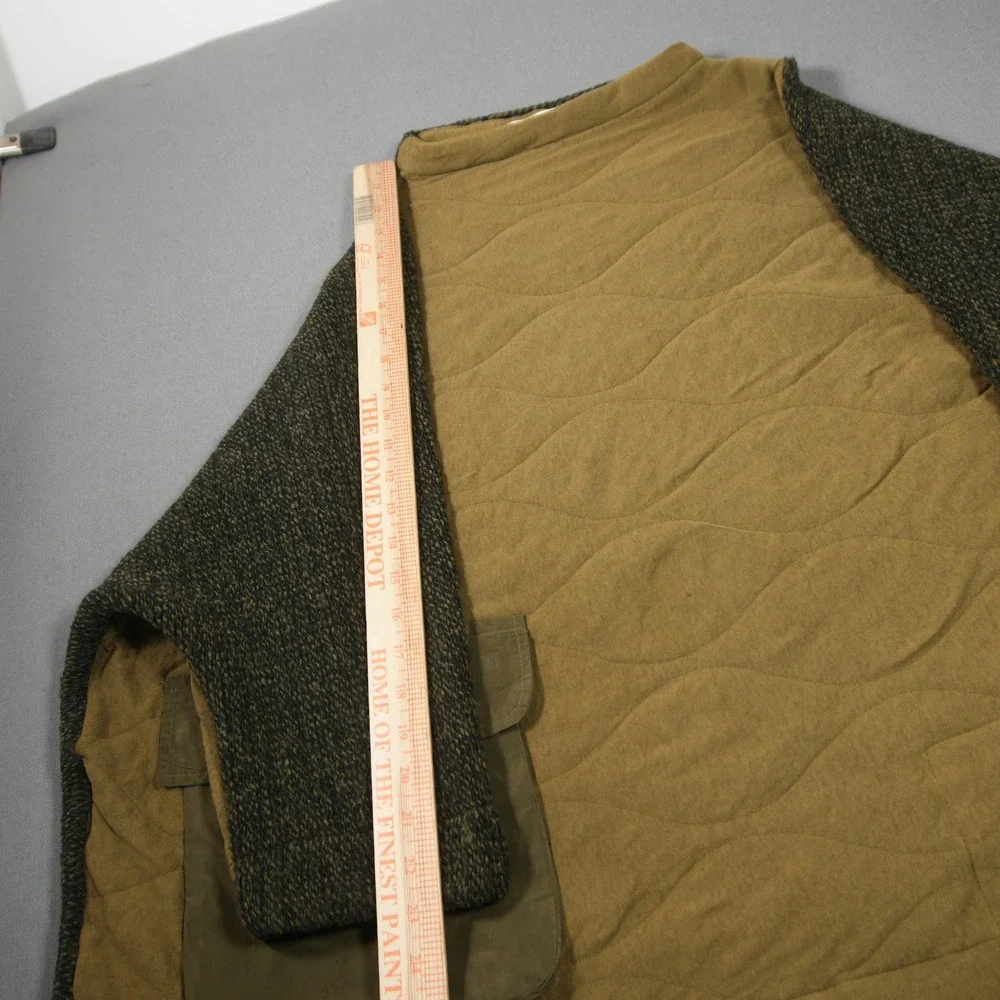 Alembika Urban Quilted Wool Blend Oversized Pocket Women Pullover M Asymmetric